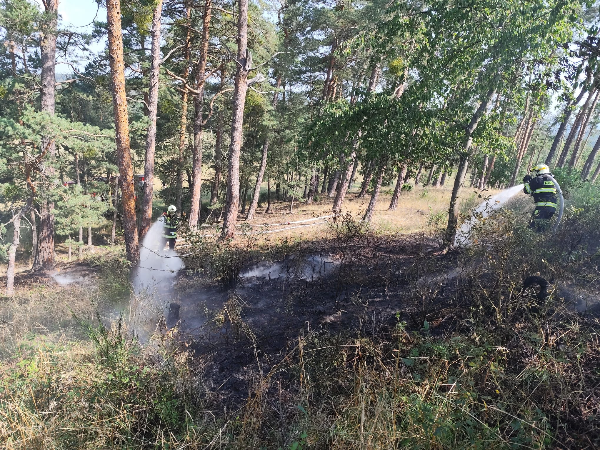 169. Požár Vrchy 10.8.2025