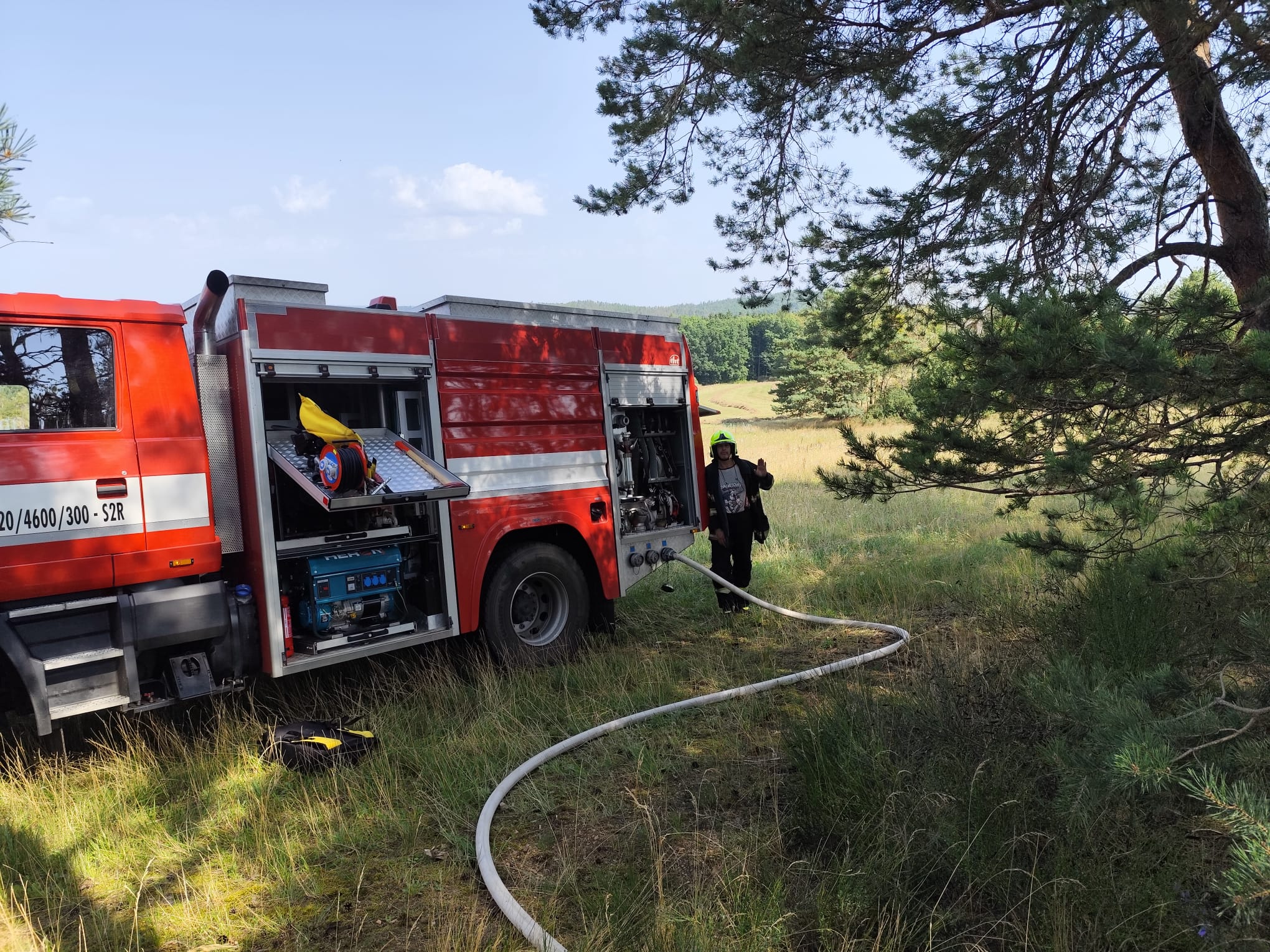 170. Požár Vrchy 10.8.2025