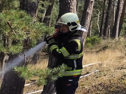 172. Požár Vrchy 10.8.2025