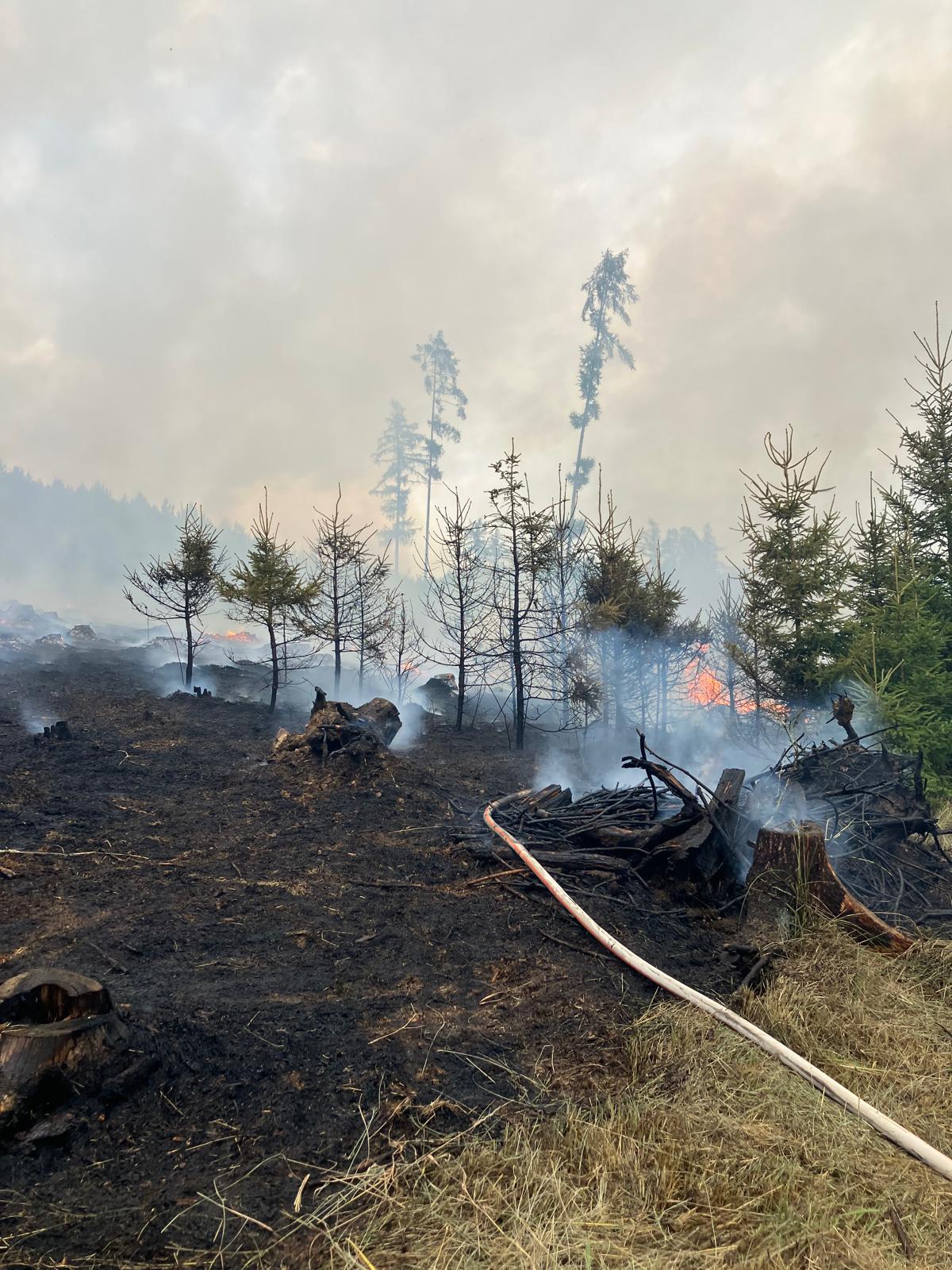 185. požár Hřiměždice 28.8.2025