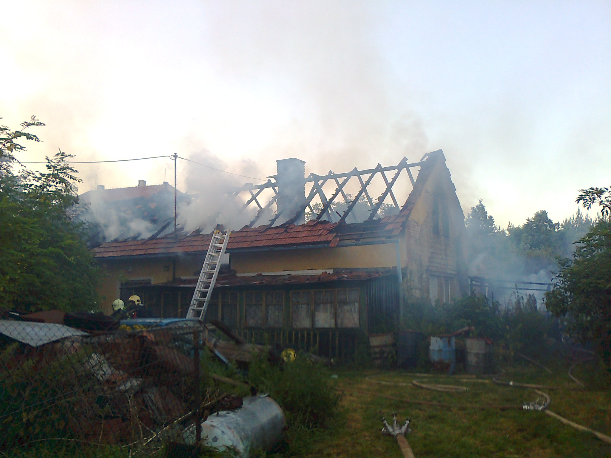 požár RD Obory 